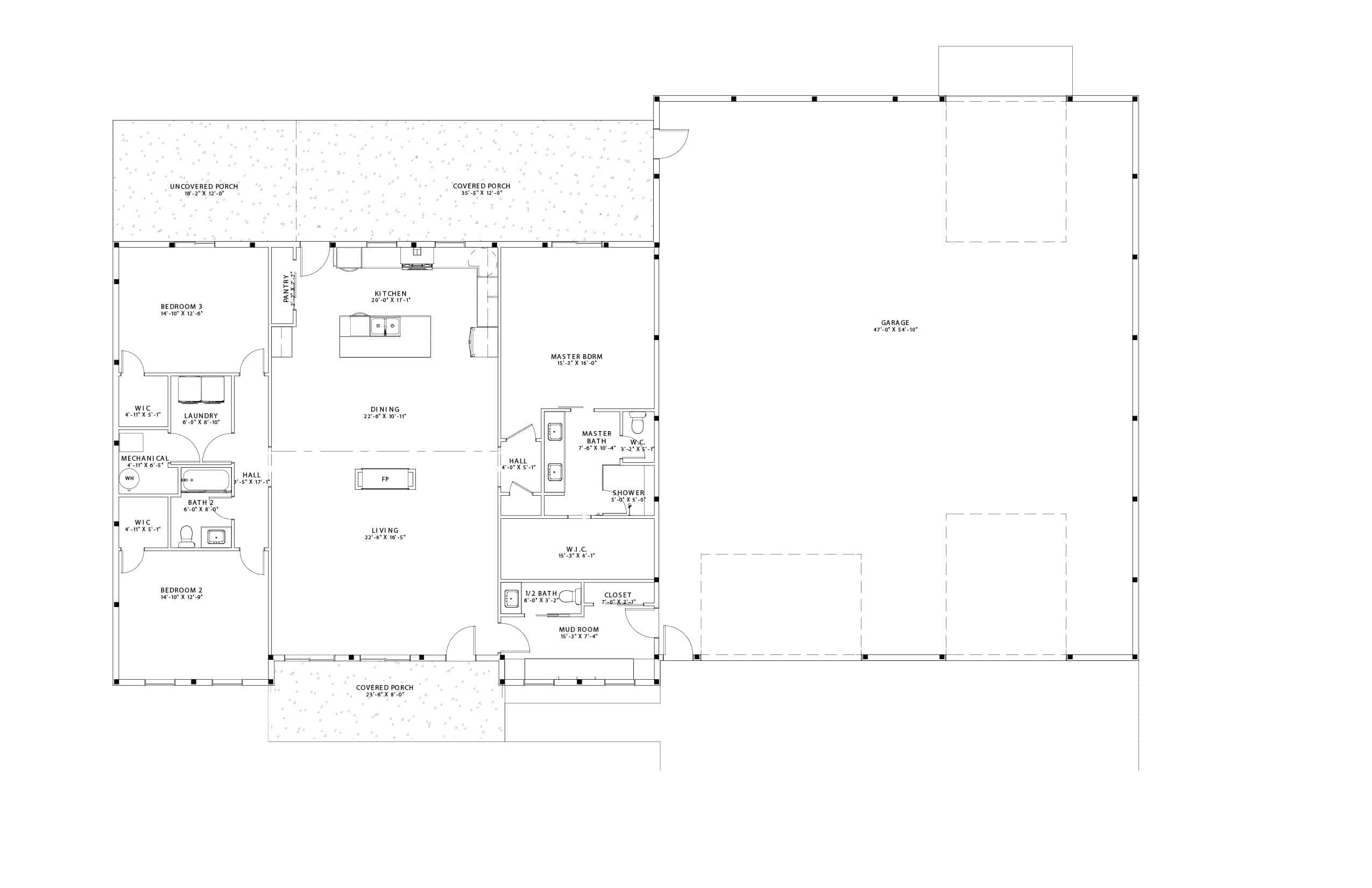 Customizable Barndominium Floor Plan